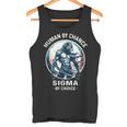 Human By Chance Sigma By Choice Cool Divertente Sigma Wolf Memes Canotta