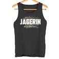 Hunter With Dachshund With Camouflage Pattern Tank Top