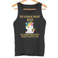 Ich Schaue Nicht Böse Süßer Einhorn With Humour Sar Tank Top