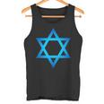 Israel Flag Small Star Of David Judaism Hexagram Symbol Tank Top