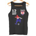 Kroatien Fan Em Spieler Ball Nummer 12 Tank Top