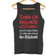Laurea Divertente Regalo Ingegnere Gestionale Canotta