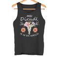 Mei Dirndl Is In Da Wäsch Stag Antlers Oktoberfest Tank Top