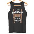 Mei Lederhosn Is In Da Wäsch Leather Trousers Tank Top