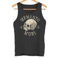 Memento Mori Calavera Humana Remember Death Estoico Tatuaje Pensador Camiseta sin mangas