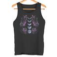 Misticismo Flores Luna Pintura Damas Fases De La Luna Camiseta sin mangas