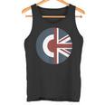 Mod Target Union Jack Uk Raf Roundel Target Canotta