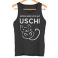 With Nichts Reimt Sich Auf Uschi Slogan With Cat Grunge Tank Top