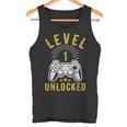 Nivel 1 Desbloqueado Aniversario 1ª Boda Camiseta sin mangas