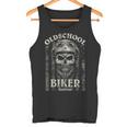 Old School Biker Forever I Motorcycle Bike Skull Biker Tank Top