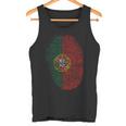 Portugal Flag Fingerprint Tank Top