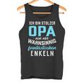 With Proud Grandpaonier Wahnsinnig Fantastischen Grandkels 4 Grandson S Tank Top