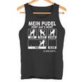 Pudel Mein Hund Hört Auf S Wort Dog Joke Dog Tank Top