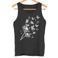 Pusteblume Butterblume Mit Schmetterlingen Im Garten Tank Top