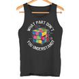 Rubik's Cube Solution Nerd Genie Tank Top