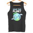 Save Planet Go Green Earth Day Ricicla La Giornata Della Terra A Ciclo Elevato Canotta