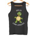 Schildkröte Bin Da Kann Losgehen Statement Motif Tank Top