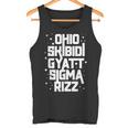 Skibidi Rizz Gyatt Ohio Sigma Divertente Rizzler Toilet Canotta