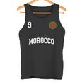 Squadra Calcio Marocco Numero 9 Bandiera Marocchino Canotta
