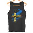 With Sweden Flag Flag Elk Län Sweden Tank Top