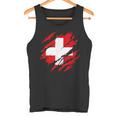 With Swiss Flag Of Switzerland Tank Top