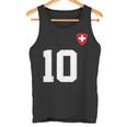 Switzerland 10 Sport Enthusiast Swiss Flag Suisse Fan Jersey Tank Top