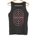 Tiro Poligono Di Tiro Rosso Bullseye Canotta