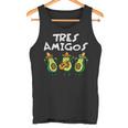 Tres Amigos Avocados Guac Cinco De Mayo Fiesta Mexicanegan Tank Top