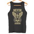 Never Underestimate The Power Of Adger Personalized Last Name Tank Top