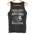 Unterschätze Niemals Alten Mann Im Wheelchair User S Tank Top