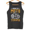 Uomo Divertente Motociclista Andare In Moto La Mia Terapia Canotta