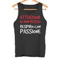 Uomo Divertente Non Russo Respiro Con Passione Canotta