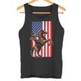 Usa Drapeau Américain Texas Équitation Cowboy Débardeur e