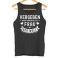 Vergeben An Die Wundervollste Frau Der Welt German Langu Tank Top