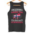 Voices Sagen Ich Muss Nach Norway Elk Flag Norway Tank Top