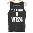 W124 Classic Deutsche Auto´S W124 Silhoutte W124 Karren S Tank Top