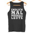 Withintage Print Endlich Mal Normale Leute Tank Top