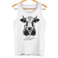 Allgäu Alpsintage Cow Bavaria Souvenir Fun Gray Tank Top