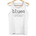 Blues Music Definition Músico Guitarrista Divertido Regalo Camiseta sin mangas