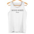 Bonne Soirée Paris Cute French Gray Tank Top