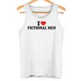 Camicia Da Uomo I Love Fictional I Red Heart Fictional Uomini Divertenti Canotta