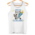 Children's Endlich Schulkind Raccoon School Cone School Cute Raccoon 80 Tank Top