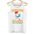 Children's Schulkind 2024 Boys I Rocke Jetzt Die Schule Football Tank Top