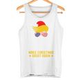 Make Christmas Great Again Lustiges Weihnachtsmanngesicht Tank Top