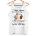 Christmas Xmas Lantern Chair Heaven Quote Memory Memorial Tank Top