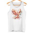 Cooles Phönix-Vogel-Symbol Im Kubismus-Kunst-Stil Weihnachten Tank Top