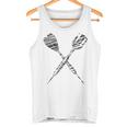 Dart Silhouette For Dart Player Tank Top