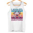 Divertida Pregunta Sobre Axolotl Retrointage Amantes De Axolotl Para Niños Camiseta sin mangas