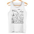 Dolphin Ausmalen Und Selbst Bemalen Colouring Tank Top