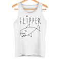 Flipper Punk Rock Grunge Fish Graphic Tank Top